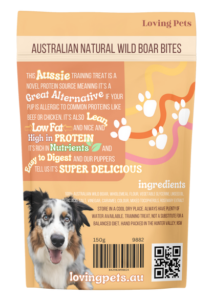 Loving Pets Australian Natural Wild Boar Bites 150G