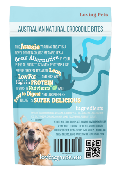 Loving Pets Australian Natural Crocodile Bites 150G