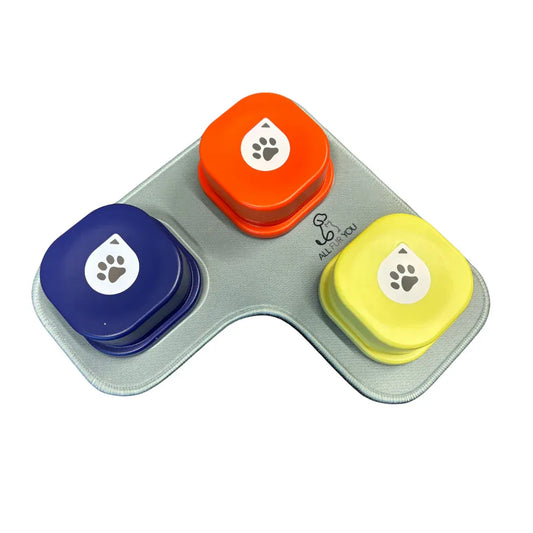 All Fur You Dog Communication Button Set Of 3 Fabric Mat