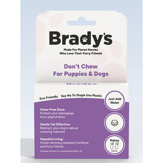 Bradys Dont Chew For Puppies & Dogs Tablets - Makes 500Ml