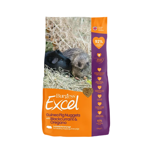 Burgess Excel Adult Guinea Pig Blackcurrant & Oregano 1.5Kg