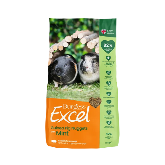 Burgess Excel Adult Guinea Pig Nuggets Mint 1.5Kg