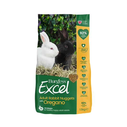 Burgess Excel Adult Rabbit Nuggets Mint 1.5Kg