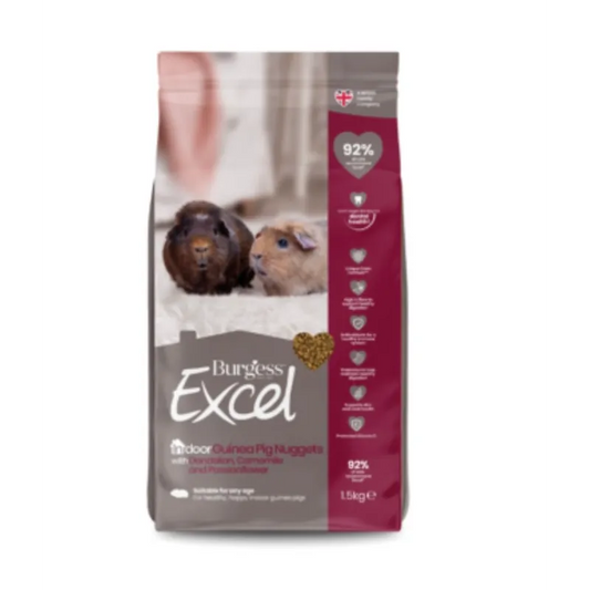 Burgess Excel Indoor Guinea Pig Nuggets 1.5Kg