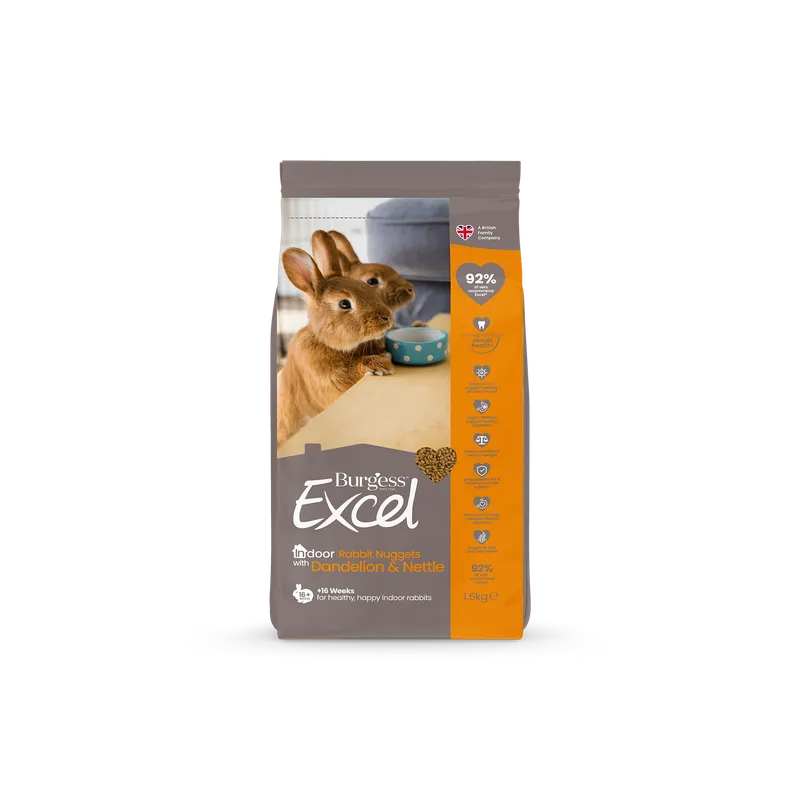 Burgess Excel Indoor Rabbit Nuggets 1.5Kg