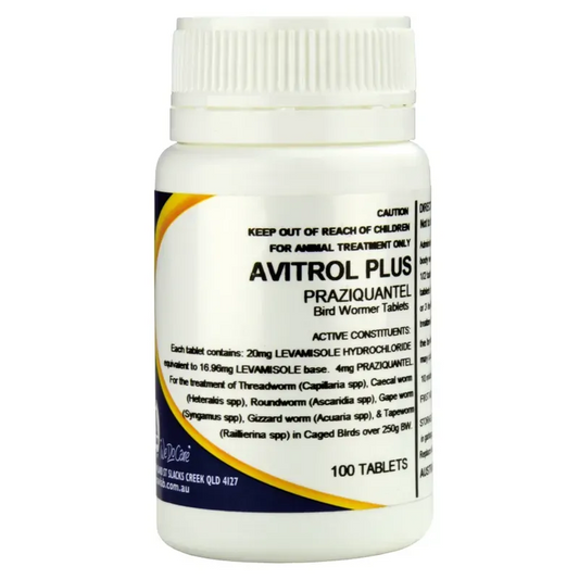 Avitrol Plus Praziquantel Bird Wormer 100 Tablets (S5)