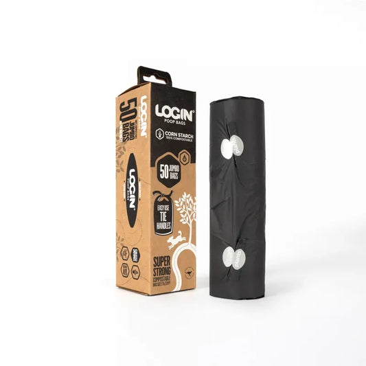 Login Compostable Bags With Handle Large (120 Bags) or (50 Bags)