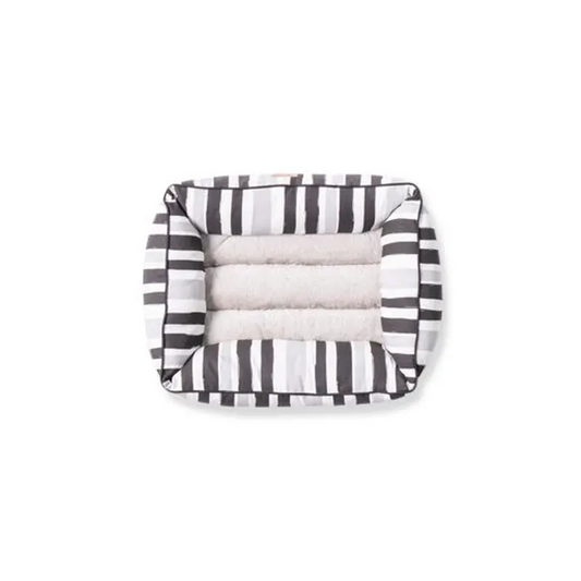 Mog & Bone Bolster Dog Bed Peb Blk Brush Small