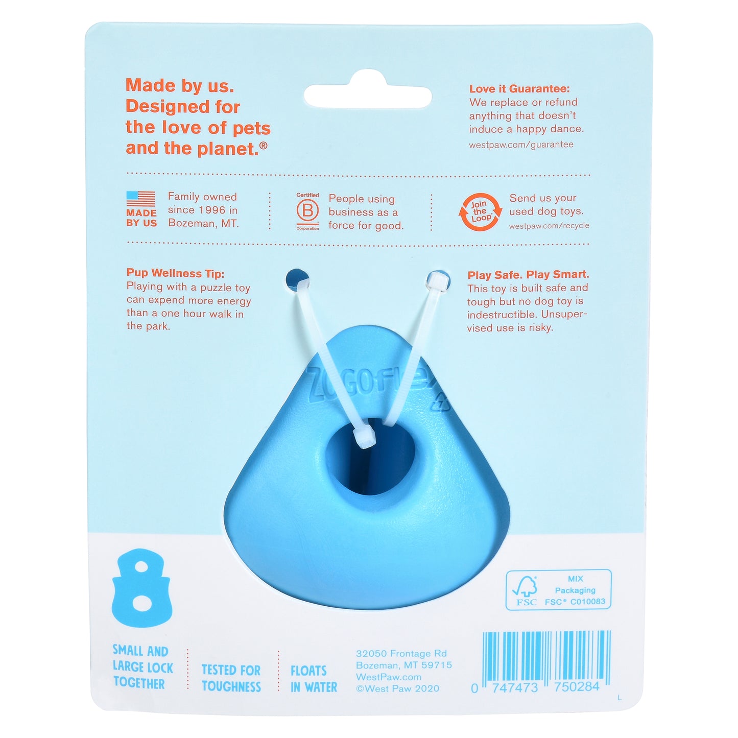 West Paw Toppl Treat Dispensing Dog Toy