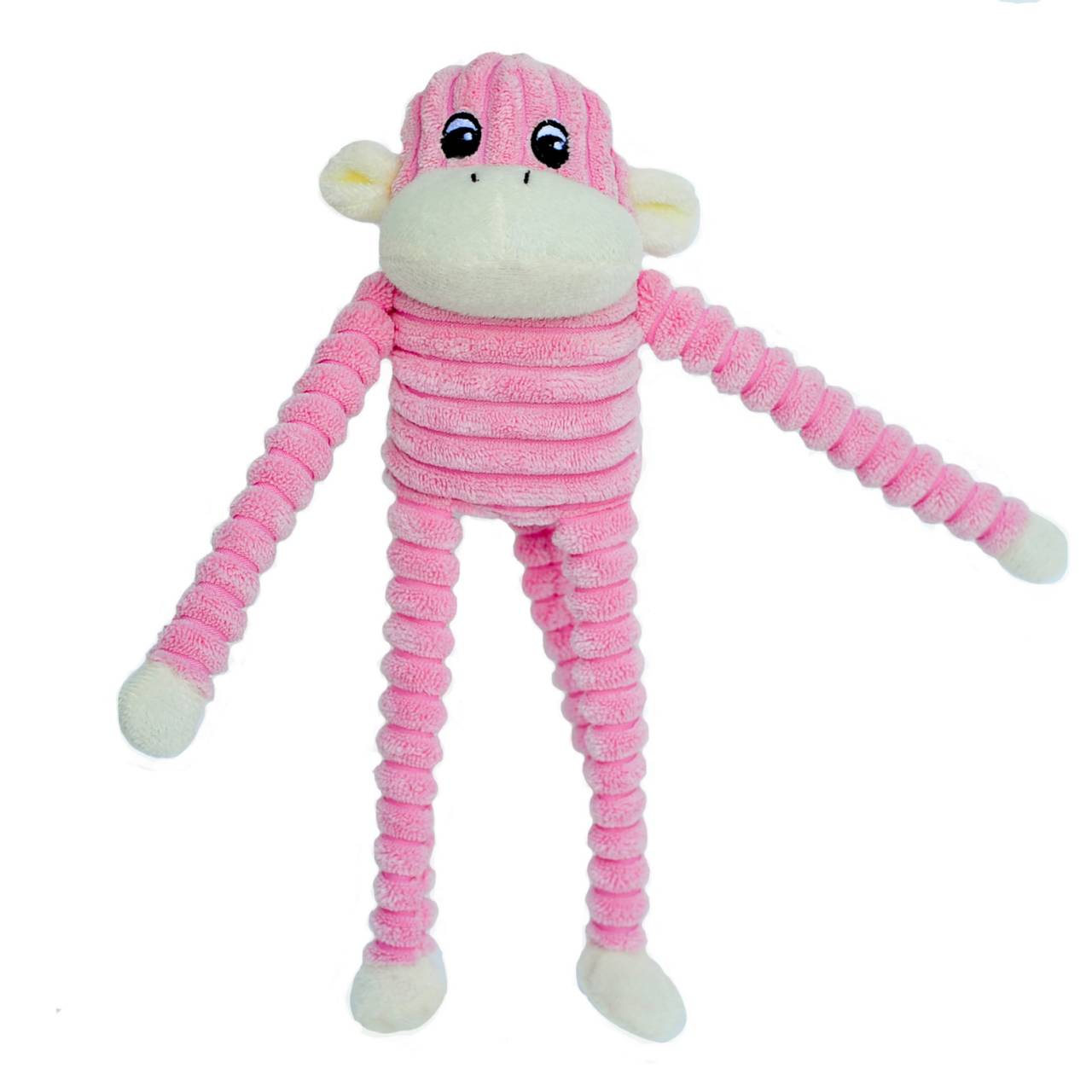 Zippy Paws Spencer the Crinkle Monkey Long Leg Plush Dog Toy -