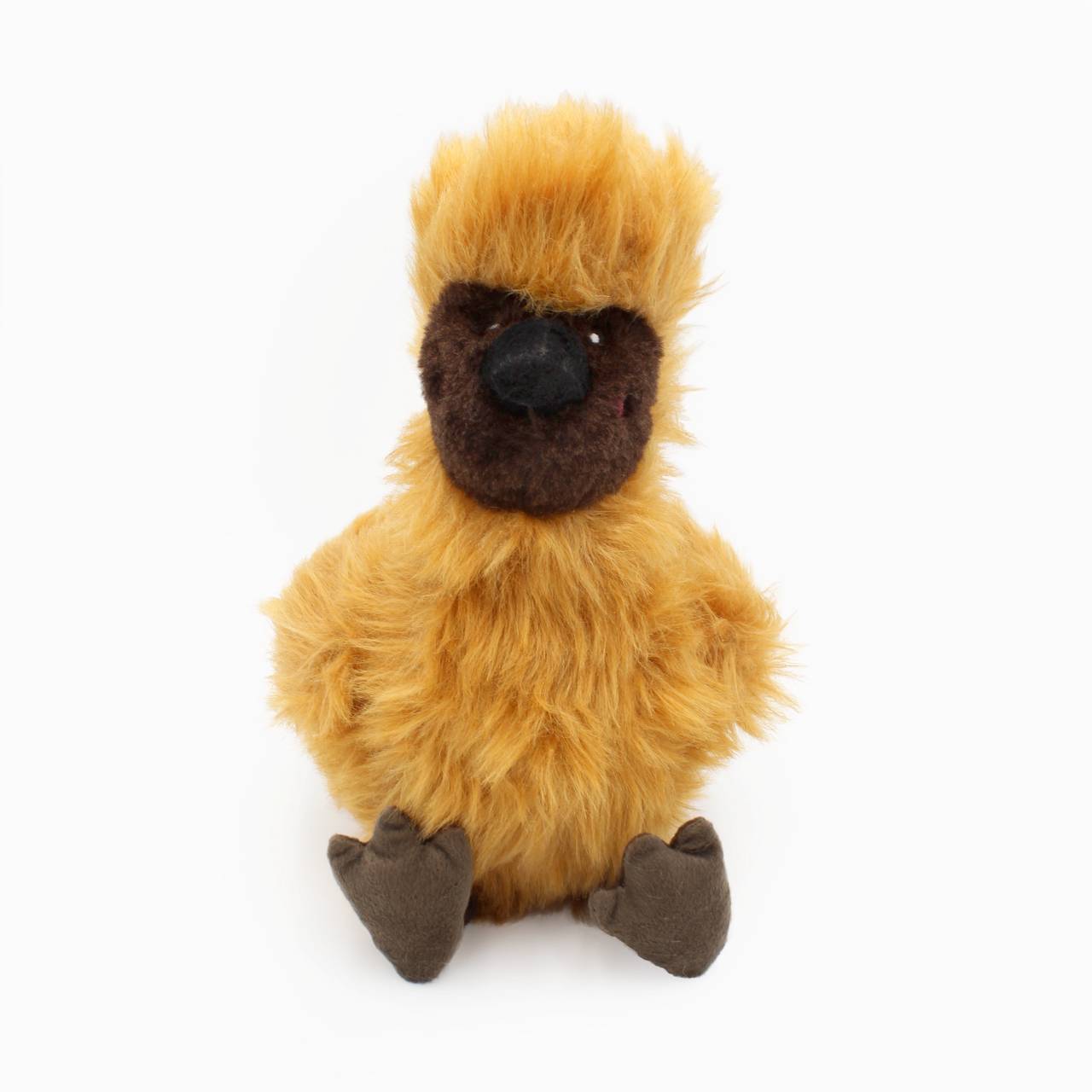 Zippy Paws Wooliez Plush Squeaker Dog Toy - Enzo the Emu