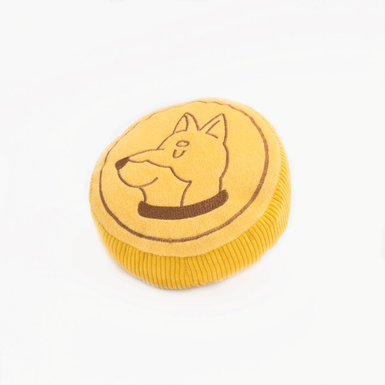 Zippy Paws Plush Squeaker Dog Toy - Squeakie Pattiez Zippy Bit Coin