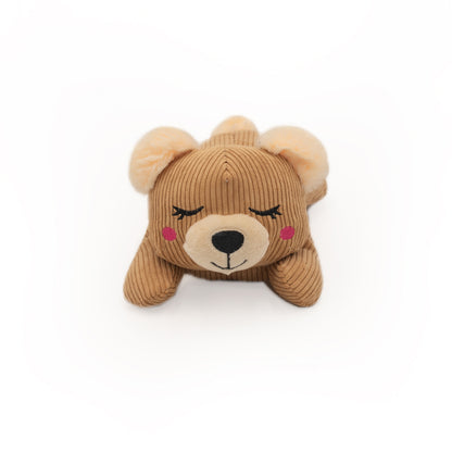 Zippy Paws Snooziez with Silent Shhhqueaker Plush Dog Toy's