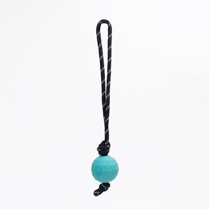 Zippy Paws ZippyTuff Waggle RopeTugz Babble Ball with Unpredictable Bounce