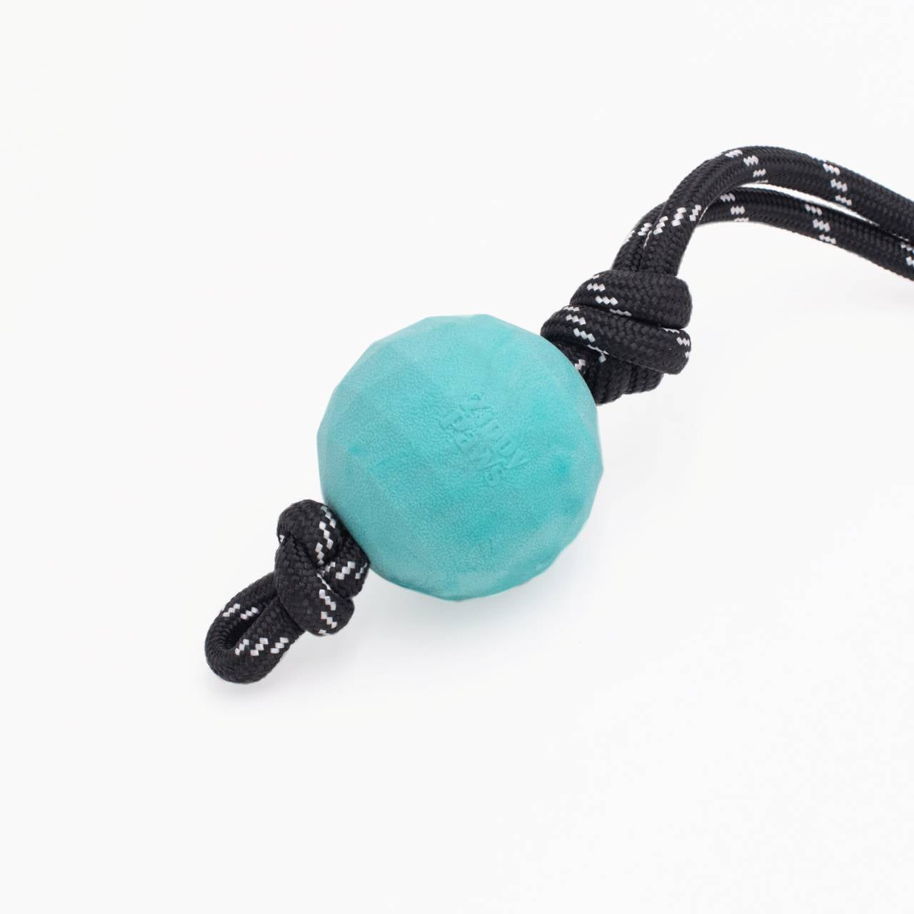 Zippy Paws ZippyTuff Waggle RopeTugz Babble Ball with Unpredictable Bounce