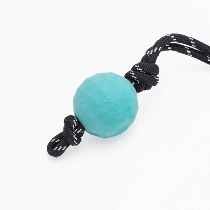 Zippy Paws ZippyTuff Waggle RopeTugz Babble Ball with Unpredictable Bounce