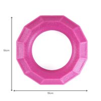 Zippy Paws ZippyTuff+ Fetch & Tug Dog Toy - Magenta Ring