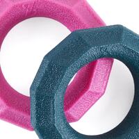 Zippy Paws ZippyTuff+ Dog Toy - Small Ring 2-Pack - Emerald & Magenta