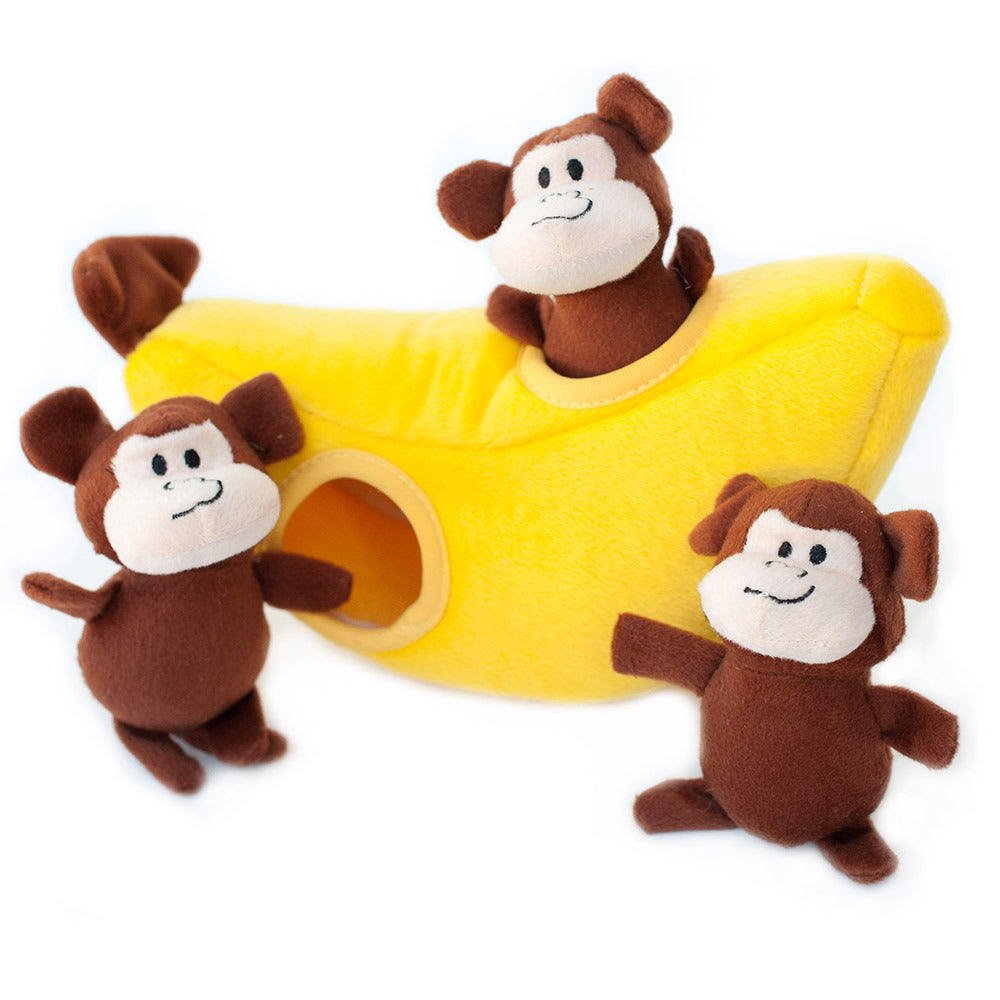 Zippy Paws Burrow Interactive Dog Toy - with 3 Squeaky Toys