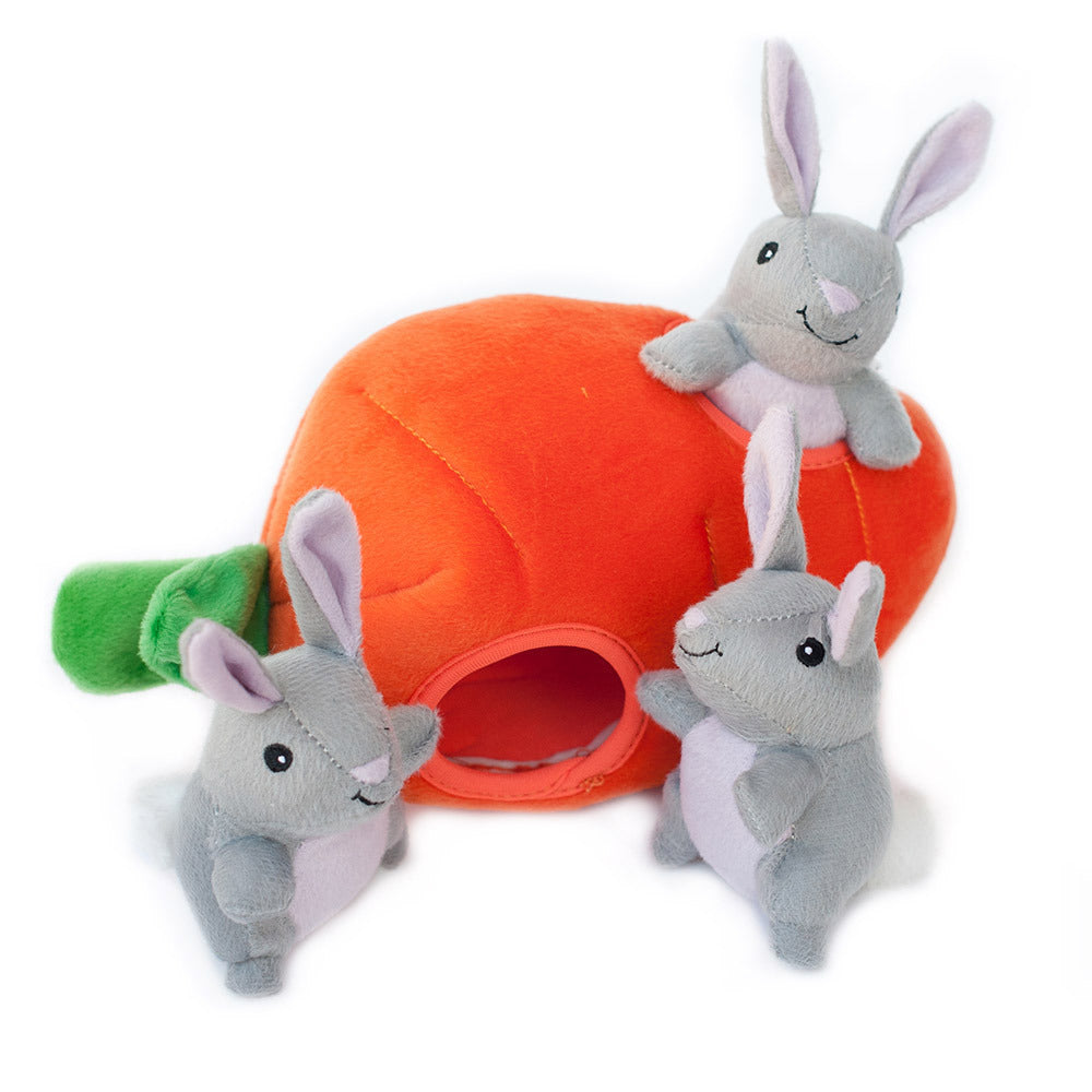 Zippy Paws Burrow Interactive Dog Toy - with 3 Squeaky Toys
