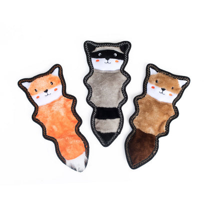 Zippy Paws Skinny Peltz No Stuffing Squeaker Dog Toy -