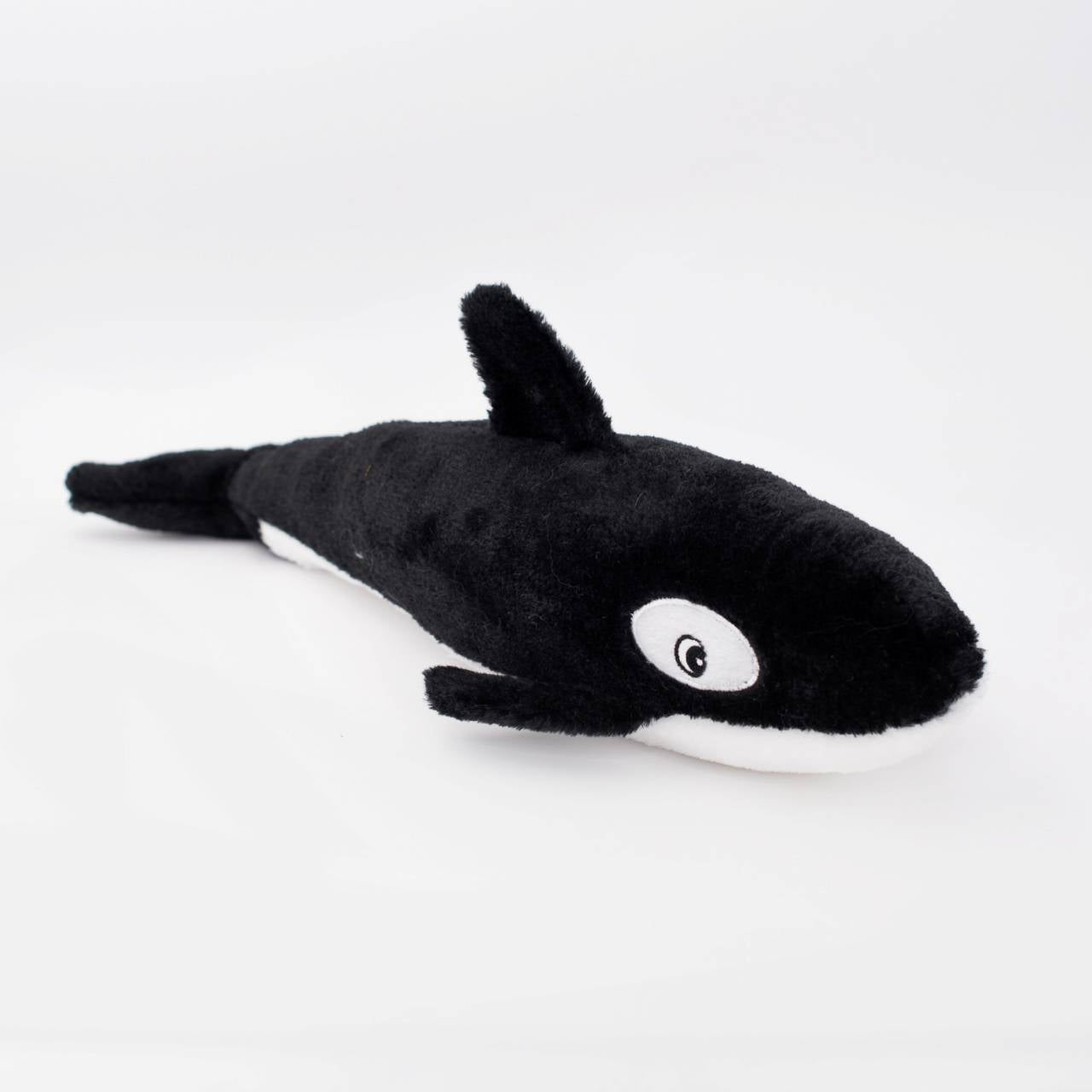 Zippy Paws Plush Squeaky Jigglerz Dog Toy - Killer Whale