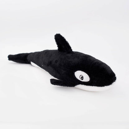 Zippy Paws Plush Squeaky Jigglerz Dog Toy - Killer Whale