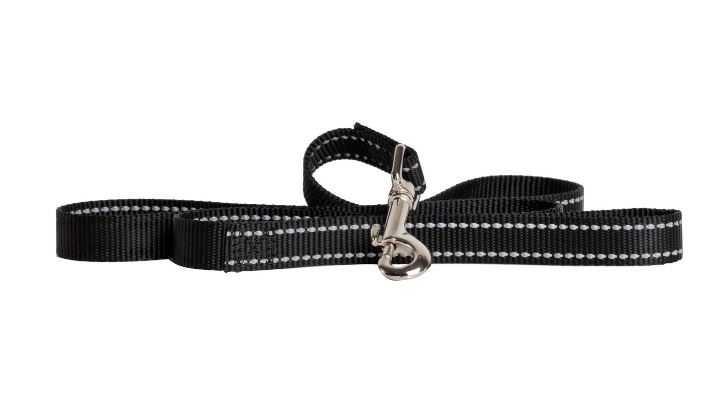 Beau Pets – Reflective Nylon – Lead – Black