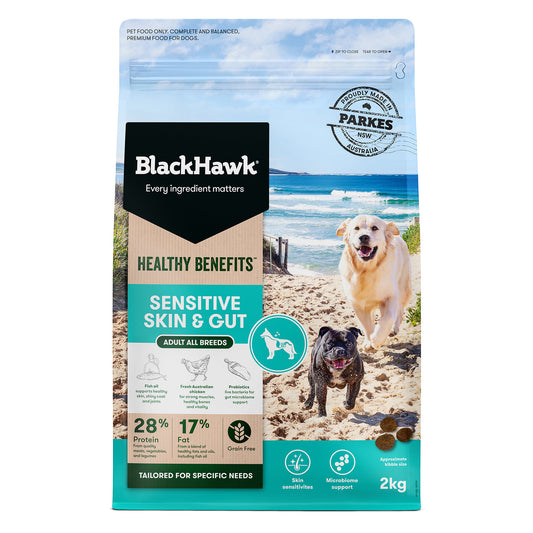 Black Hawk – Adult Dog – Healthy Benefits – Sensitive Skin & Gut