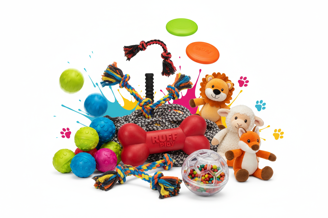 Collage of RUFF Play products