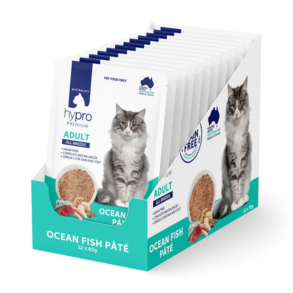 Hypro Premium Cat Gf Ocean Fish Pate 85G 12Pack