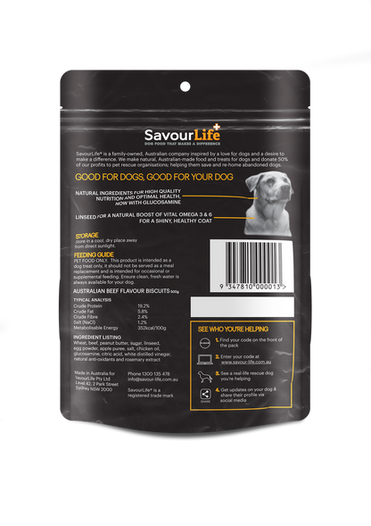 Savourlife Australian Beef Flavour Biscuit 500G