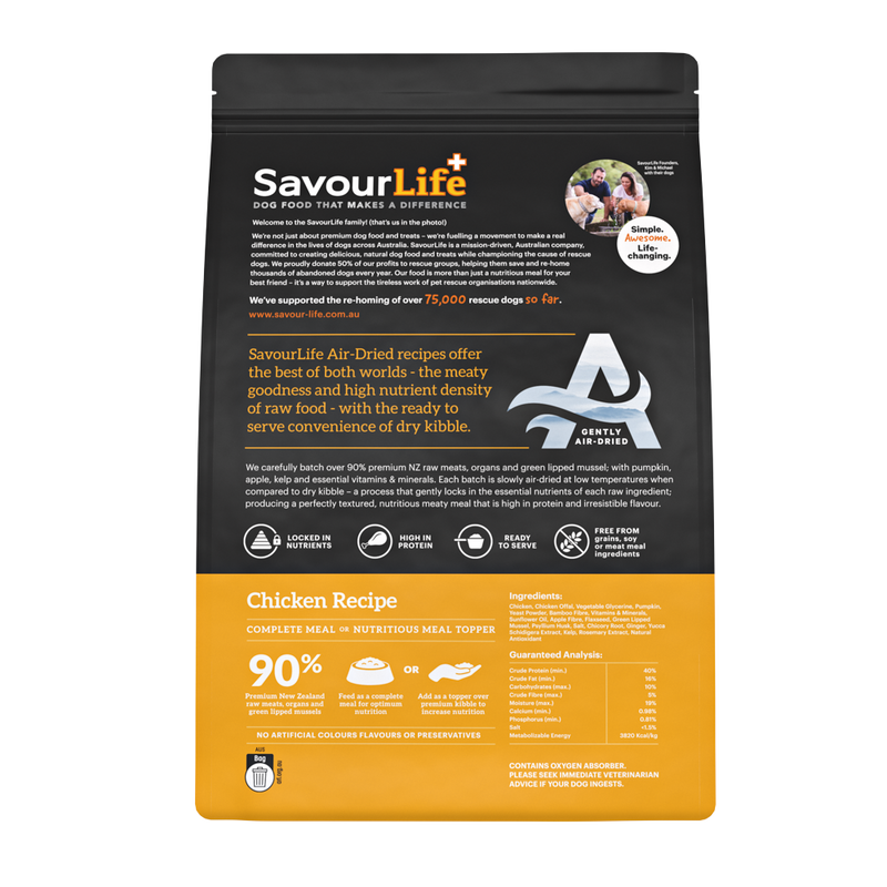 Savourlife Air-Dried Adult Chicken Recipe 1Kg