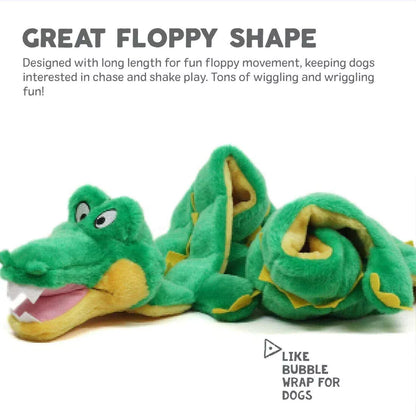 Squeaker Mat Long Body Gator Large by Outward Hound