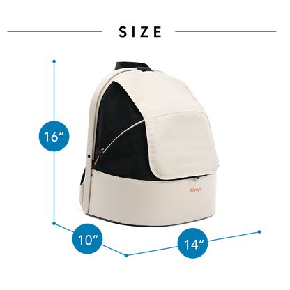 Ibiyaya Panorama Zipper-Free Small Carrier - Buttermilk