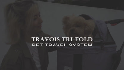 Ibiyaya Travois Tri-Fold Pet Travel System Xl - Grey