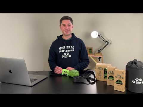 Oh Crap Dog Poop Bag Holder - Black