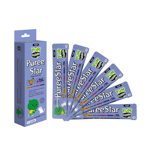 Yumguard Puree Star Chicken W Cranberry & Blueberry 14Gx6