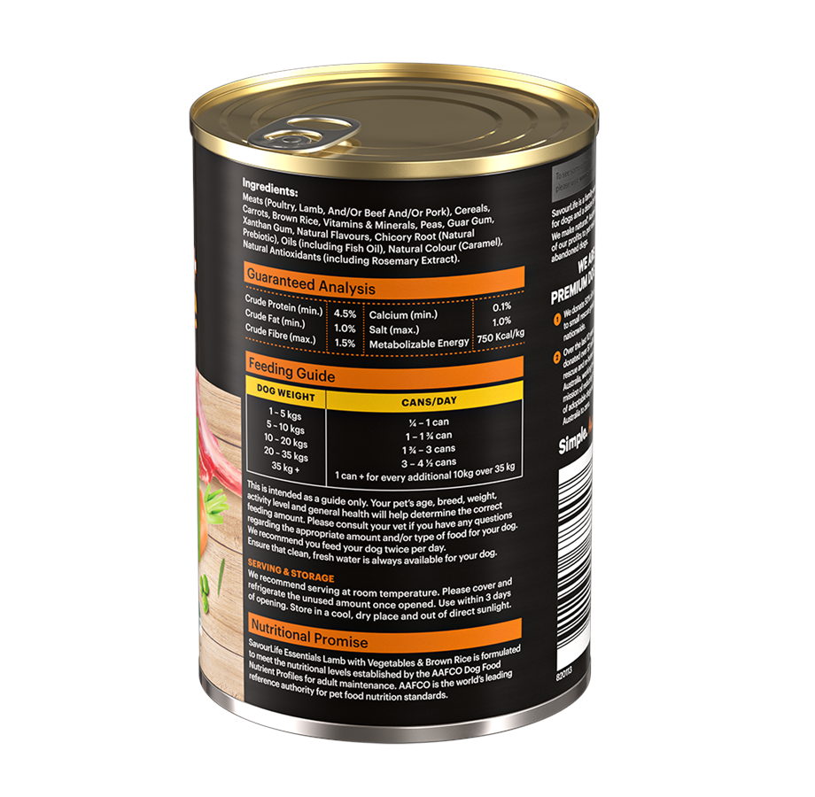 SavourLife – Wet Food Tins – Adult Dog – Essentials