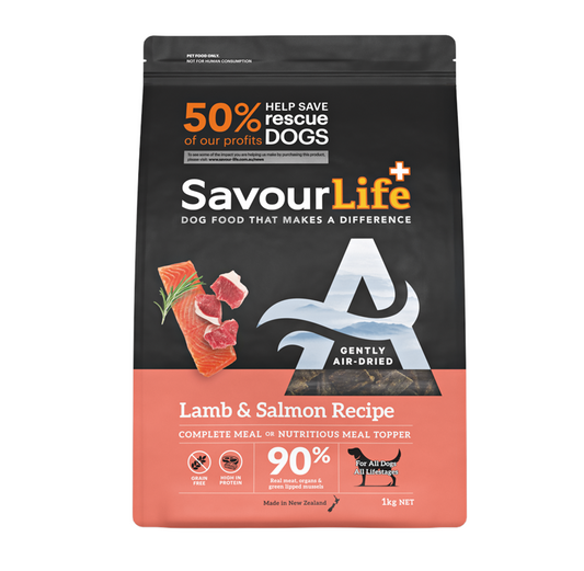 SavourLife – Adult Dog – Air Dried Lamb & Salmon Recipe