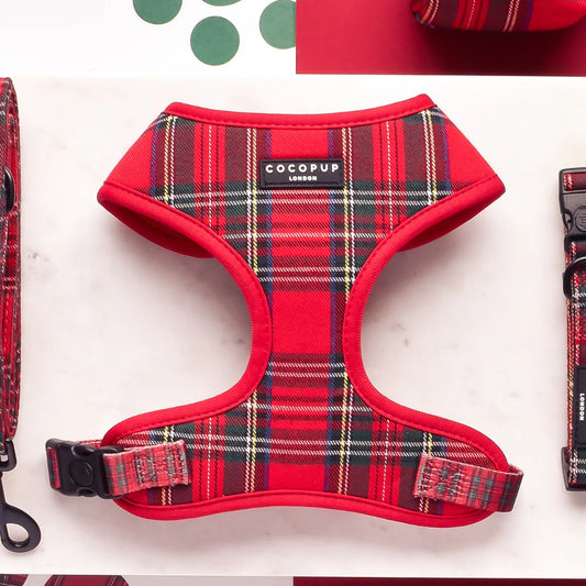 Cocopup London – Adjustable Neck Harness – Tartan