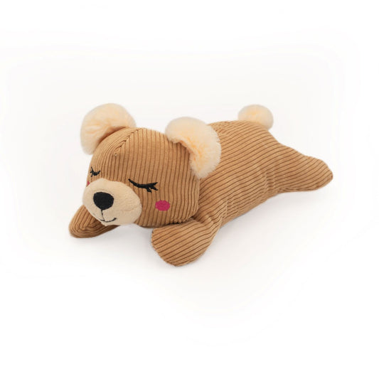 Zippy Paws Snooziez with Silent Shhhqueaker Plush Dog Toy's